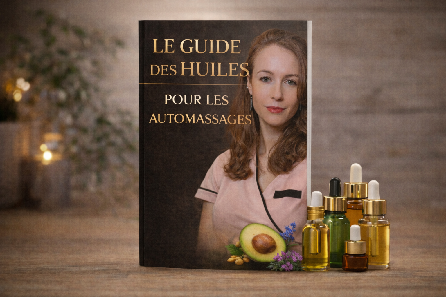 Bonus 2 — Guide des Huiles pour les Automassages par Julia Nayeli (mockup livre physique)